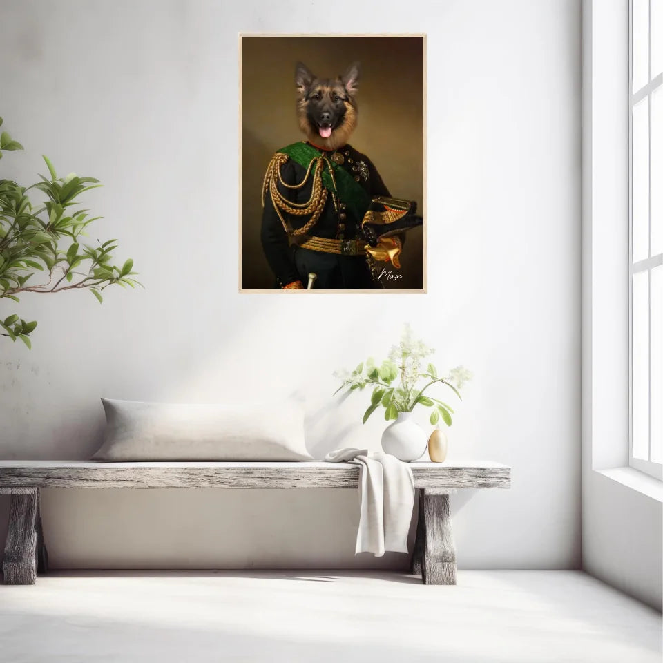 Tableau Animaux Portrait Personnalisé Renaissance Charles-Albert Roi de Sardaigne