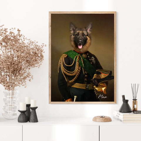 Tableau Animaux Portrait Personnalisé Renaissance Charles-Albert Roi de Sardaigne