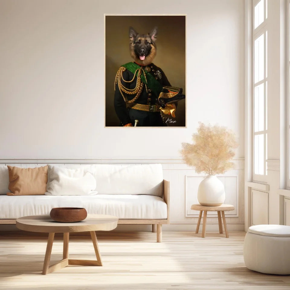 Tableau Animaux Portrait Personnalisé Renaissance Charles-Albert Roi de Sardaigne