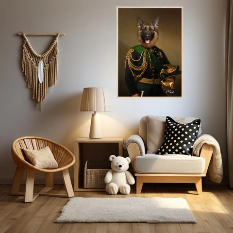 Tableau Animaux Portrait Personnalisé Renaissance Charles-Albert Roi de Sardaigne