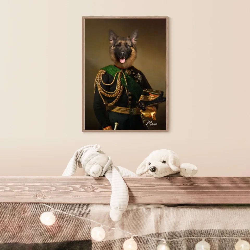 Tableau Animaux Portrait Personnalisé Renaissance Charles-Albert Roi de Sardaigne