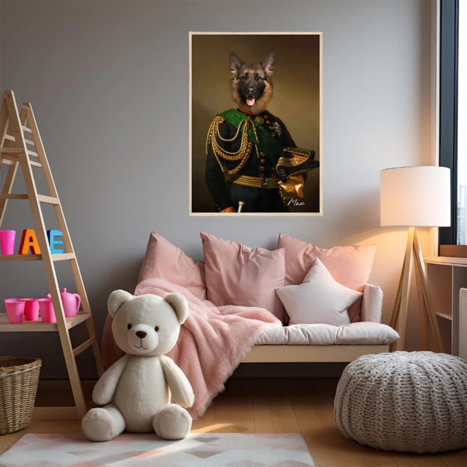 Tableau Animaux Portrait Personnalisé Renaissance Charles-Albert Roi de Sardaigne