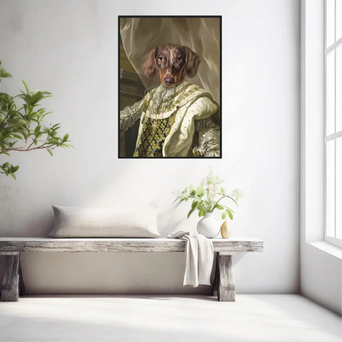 Tableau Animaux Portrait Personnalisé Renaissance Roi Louis XVI de France
