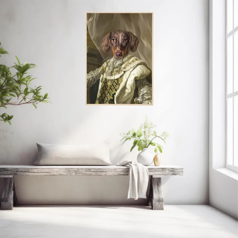 Tableau Animaux Portrait Personnalisé Renaissance Roi Louis XVI de France