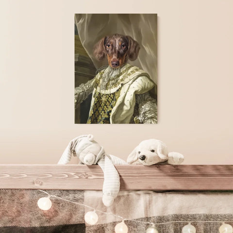 Tableau Animaux Portrait Personnalisé Renaissance Roi Louis XVI de France