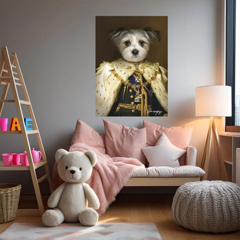 Tableau Animaux Portrait Personnalisé Renaissance Roi George V de Grande-Bretagne