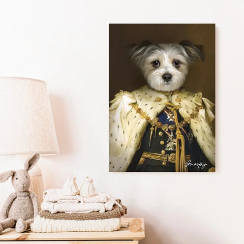 Tableau Animaux Portrait Personnalisé Renaissance Roi George V de Grande-Bretagne