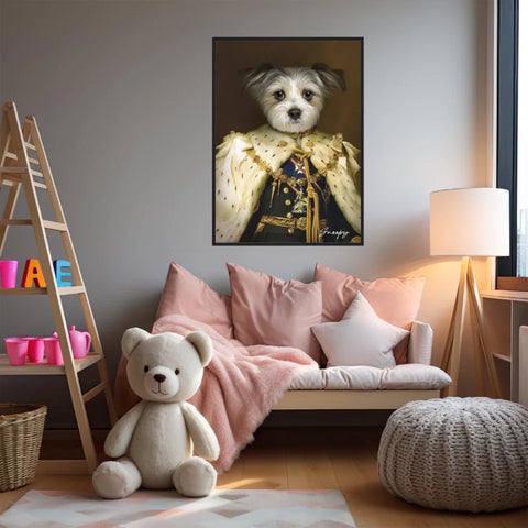 Tableau Animaux Portrait Personnalisé Renaissance Roi George V de Grande-Bretagne