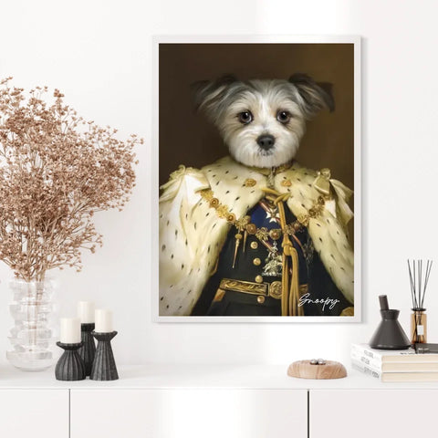 Tableau Animaux Portrait Personnalisé Renaissance Roi George V de Grande-Bretagne