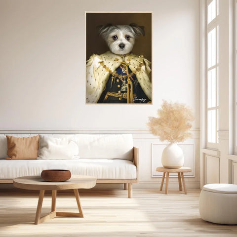 Tableau Animaux Portrait Personnalisé Renaissance Roi George V de Grande-Bretagne