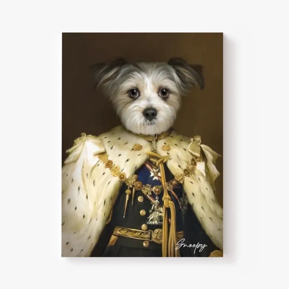 Tableau Animaux Portrait Personnalisé Renaissance Roi George V de Grande-Bretagne