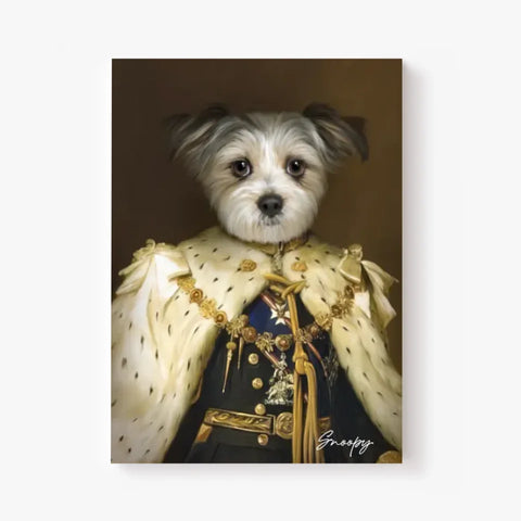 Tableau Animaux Portrait Personnalisé Renaissance Roi George V de Grande-Bretagne