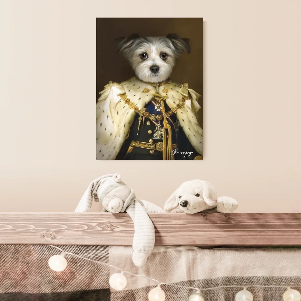 Tableau Animaux Portrait Personnalisé Renaissance Roi George V de Grande-Bretagne