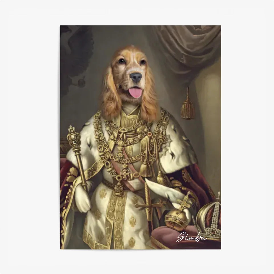 Tableau Animaux Portrait Personnalisé Renaissance Roi François-Joseph Ier d'Autriche