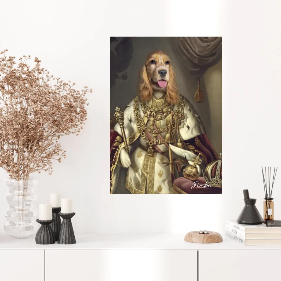 Tableau Animaux Portrait Personnalisé Renaissance Roi François-Joseph Ier d'Autriche