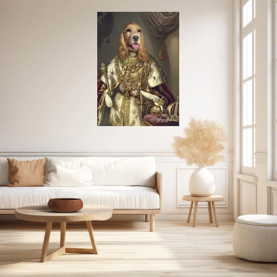 Tableau Animaux Portrait Personnalisé Renaissance Roi François-Joseph Ier d'Autriche