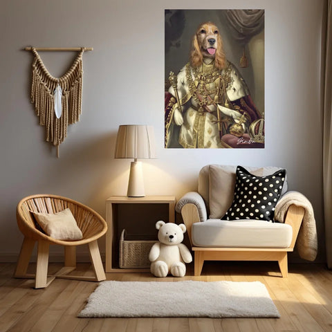 Tableau Animaux Portrait Personnalisé Renaissance Roi François-Joseph Ier d'Autriche