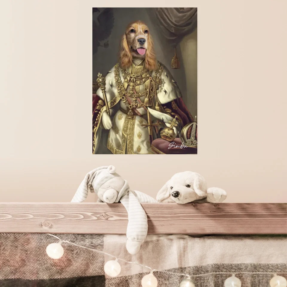 Tableau Animaux Portrait Personnalisé Renaissance Roi François-Joseph Ier d'Autriche