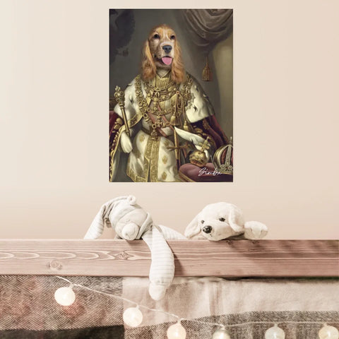 Tableau Animaux Portrait Personnalisé Renaissance Roi François-Joseph Ier d'Autriche