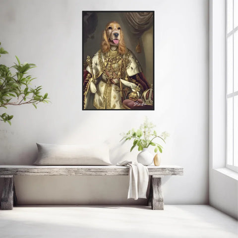 Tableau Animaux Portrait Personnalisé Renaissance Roi François-Joseph Ier d'Autriche