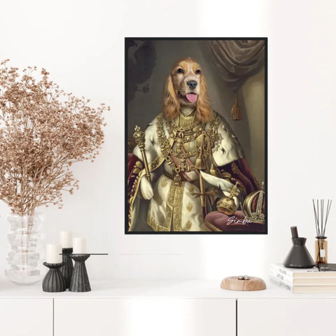 Tableau Animaux Portrait Personnalisé Renaissance Roi François-Joseph Ier d'Autriche