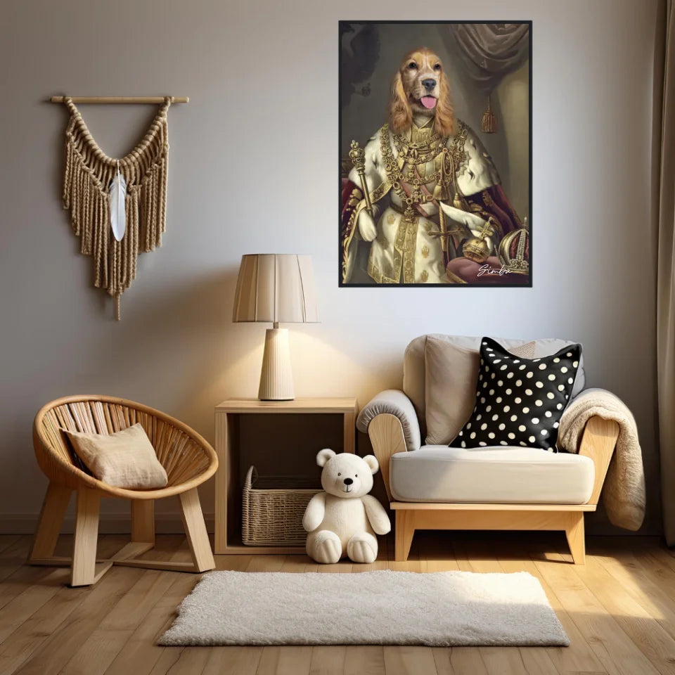 Tableau Animaux Portrait Personnalisé Renaissance Roi François-Joseph Ier d'Autriche