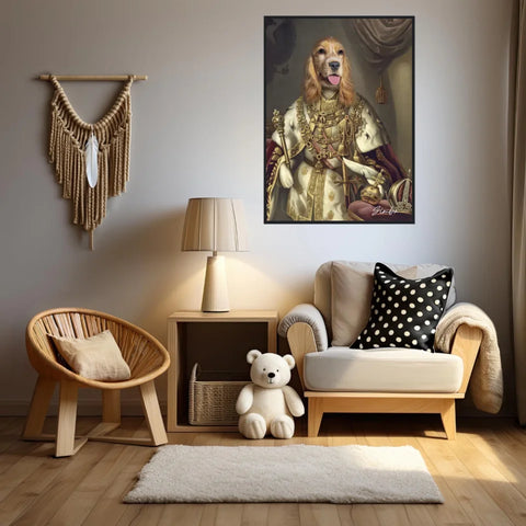 Tableau Animaux Portrait Personnalisé Renaissance Roi François-Joseph Ier d'Autriche