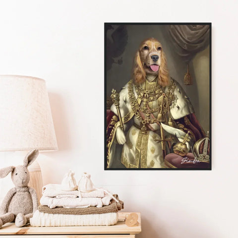Tableau Animaux Portrait Personnalisé Renaissance Roi François-Joseph Ier d'Autriche