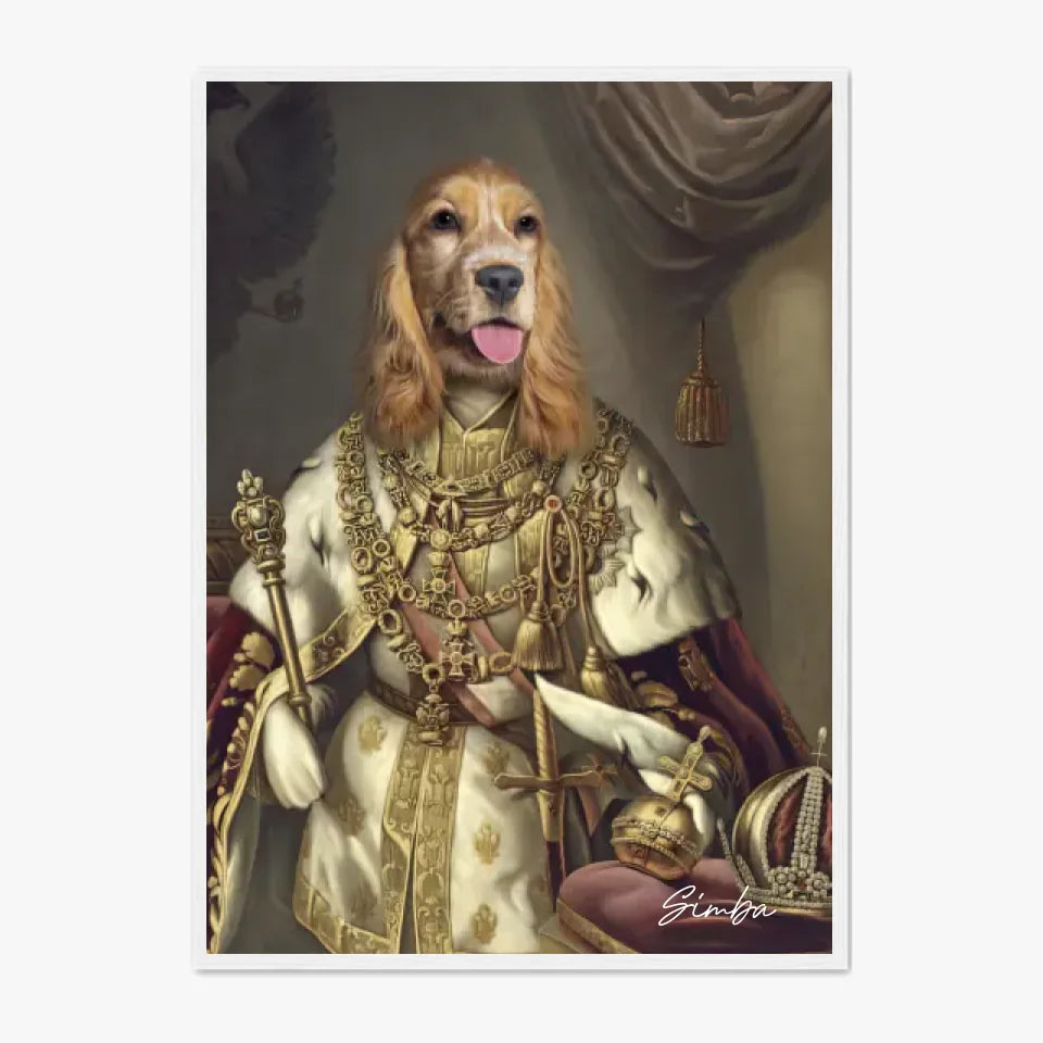 Tableau Animaux Portrait Personnalisé Renaissance Roi François-Joseph Ier d'Autriche
