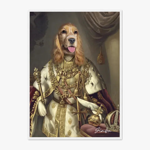 Tableau Animaux Portrait Personnalisé Renaissance Roi François-Joseph Ier d'Autriche