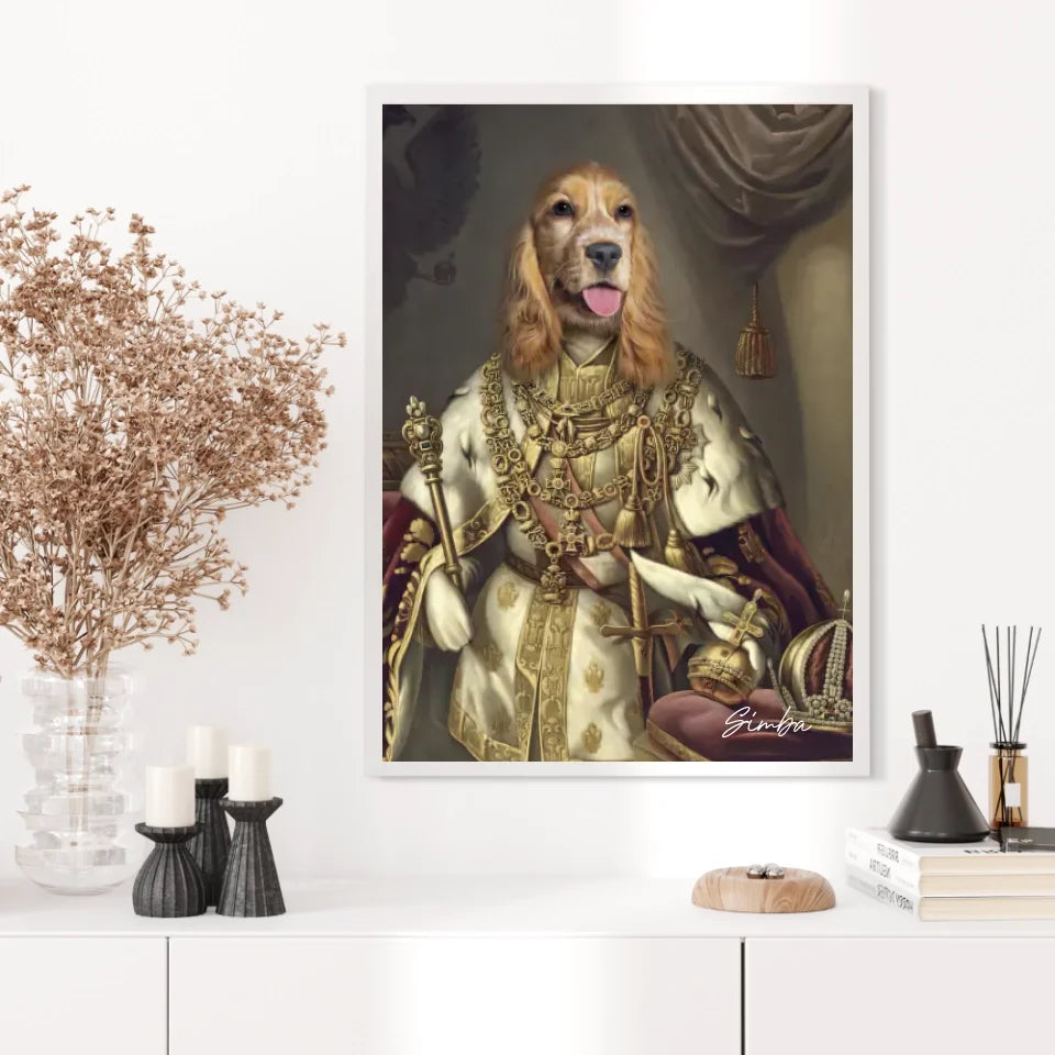 Tableau Animaux Portrait Personnalisé Renaissance Roi François-Joseph Ier d'Autriche