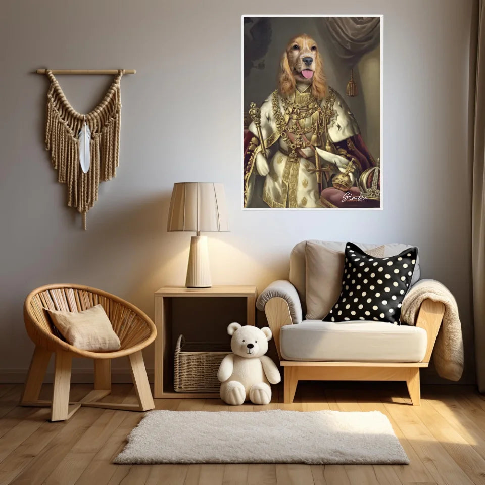 Tableau Animaux Portrait Personnalisé Renaissance Roi François-Joseph Ier d'Autriche