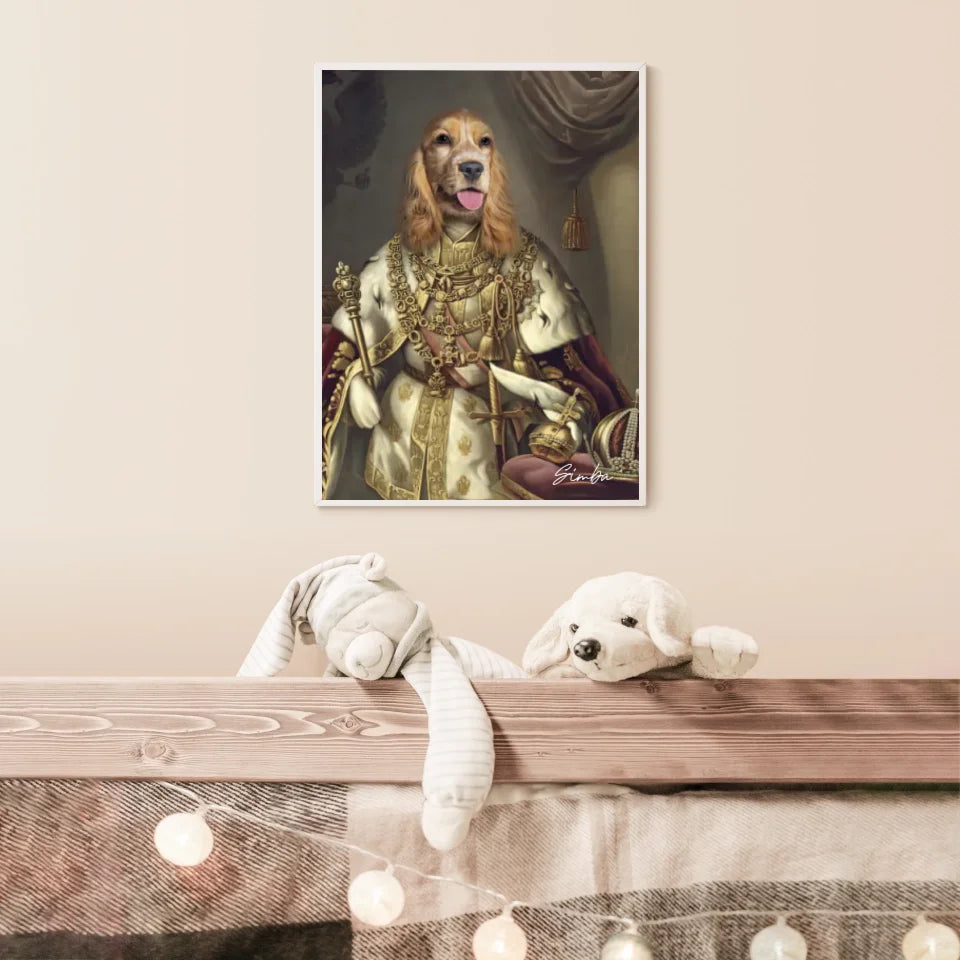 Tableau Animaux Portrait Personnalisé Renaissance Roi François-Joseph Ier d'Autriche