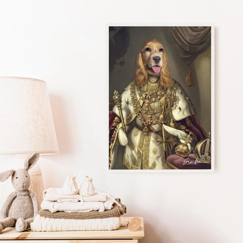 Tableau Animaux Portrait Personnalisé Renaissance Roi François-Joseph Ier d'Autriche