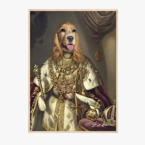 Tableau Animaux Portrait Personnalisé Renaissance Roi François-Joseph Ier d'Autriche