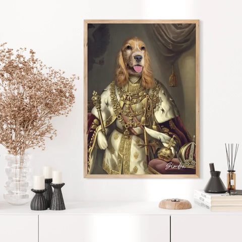 Tableau Animaux Portrait Personnalisé Renaissance Roi François-Joseph Ier d'Autriche