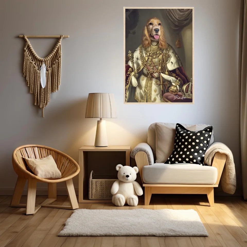 Tableau Animaux Portrait Personnalisé Renaissance Roi François-Joseph Ier d'Autriche