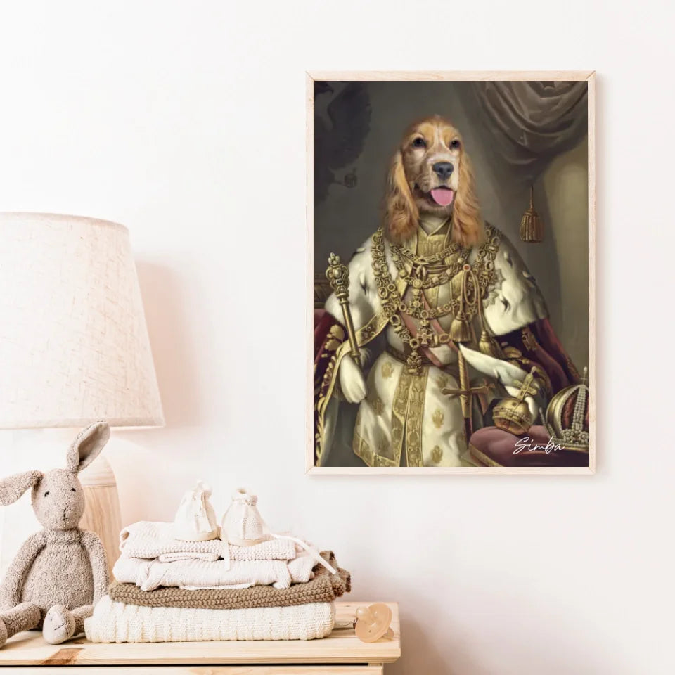 Tableau Animaux Portrait Personnalisé Renaissance Roi François-Joseph Ier d'Autriche