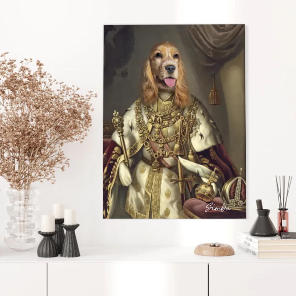 Tableau Animaux Portrait Personnalisé Renaissance Roi François-Joseph Ier d'Autriche