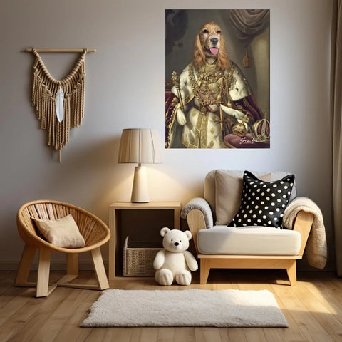 Tableau Animaux Portrait Personnalisé Renaissance Roi François-Joseph Ier d'Autriche