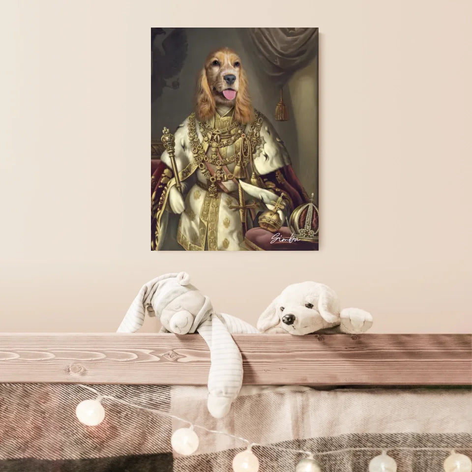 Tableau Animaux Portrait Personnalisé Renaissance Roi François-Joseph Ier d'Autriche