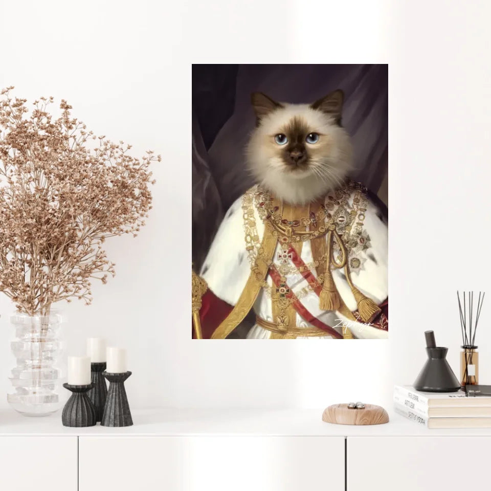 Tableau Animaux Portrait Personnalisé Renaissance François-Joseph Ier d'Autriche