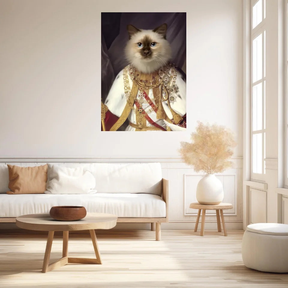 Tableau Animaux Portrait Personnalisé Renaissance François-Joseph Ier d'Autriche