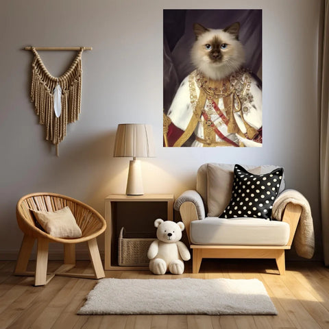 Tableau Animaux Portrait Personnalisé Renaissance François-Joseph Ier d'Autriche