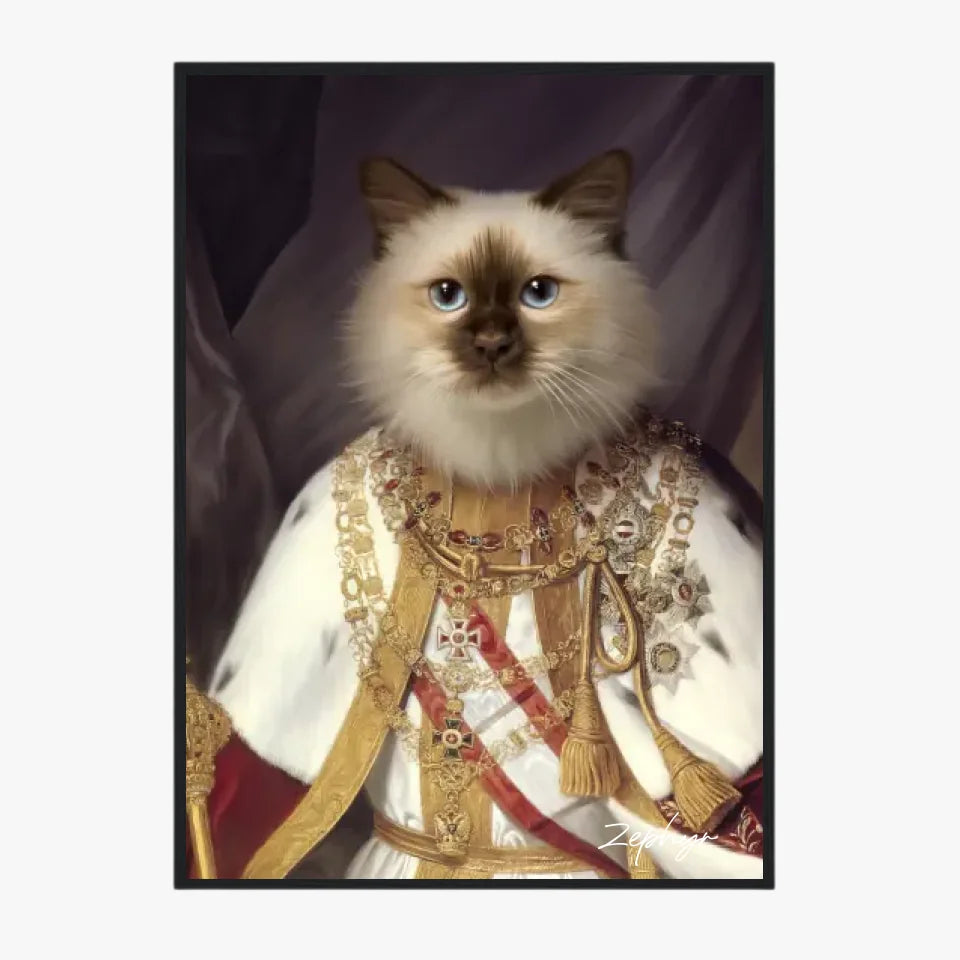 Tableau Animaux Portrait Personnalisé Renaissance François-Joseph Ier d'Autriche