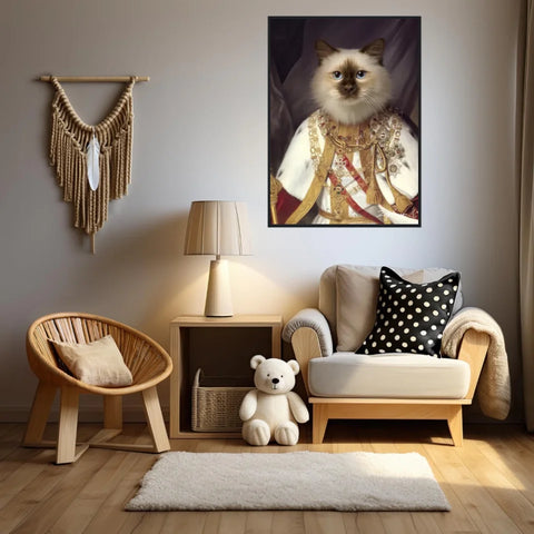 Tableau Animaux Portrait Personnalisé Renaissance François-Joseph Ier d'Autriche