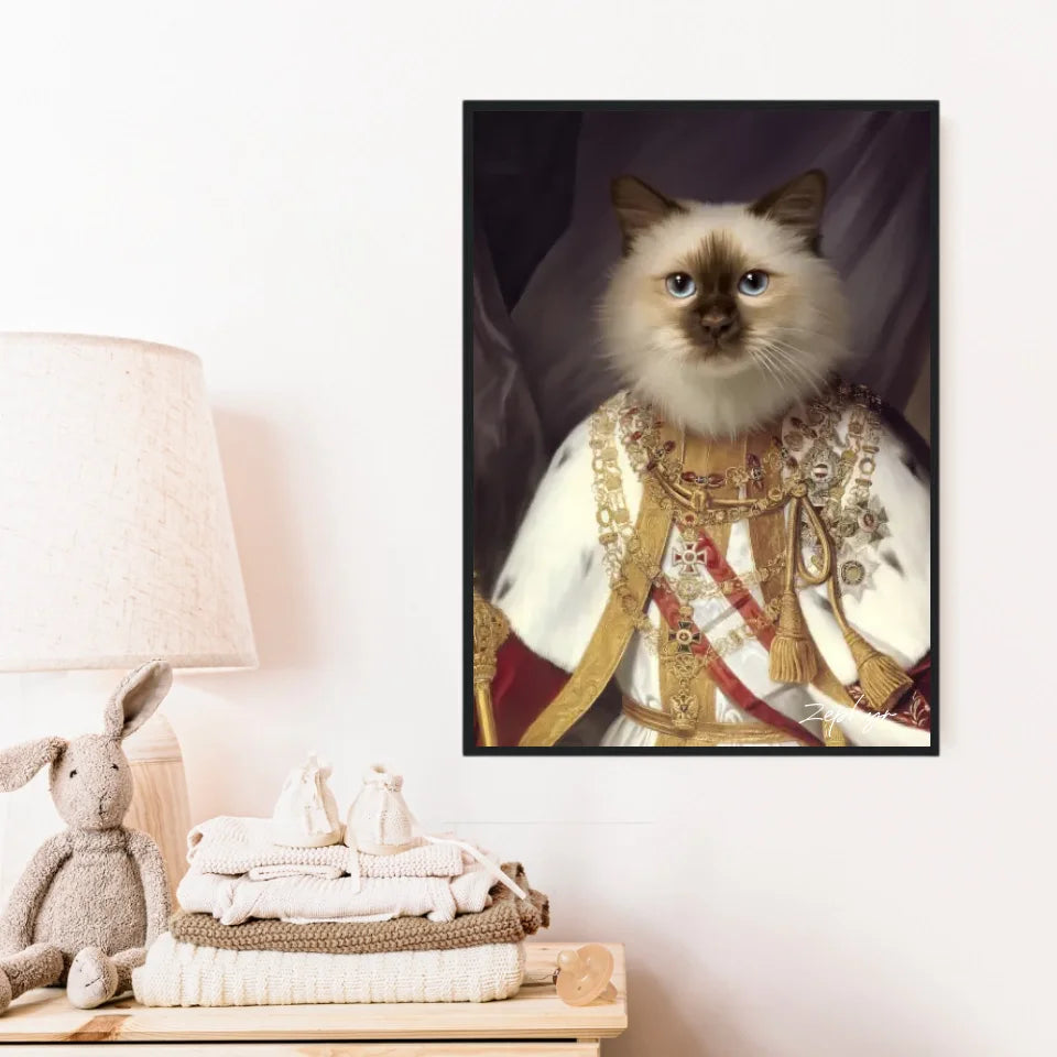 Tableau Animaux Portrait Personnalisé Renaissance François-Joseph Ier d'Autriche