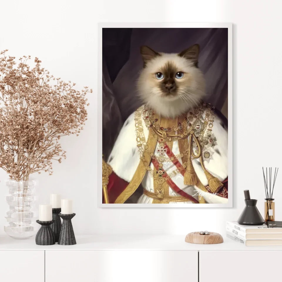 Tableau Animaux Portrait Personnalisé Renaissance François-Joseph Ier d'Autriche