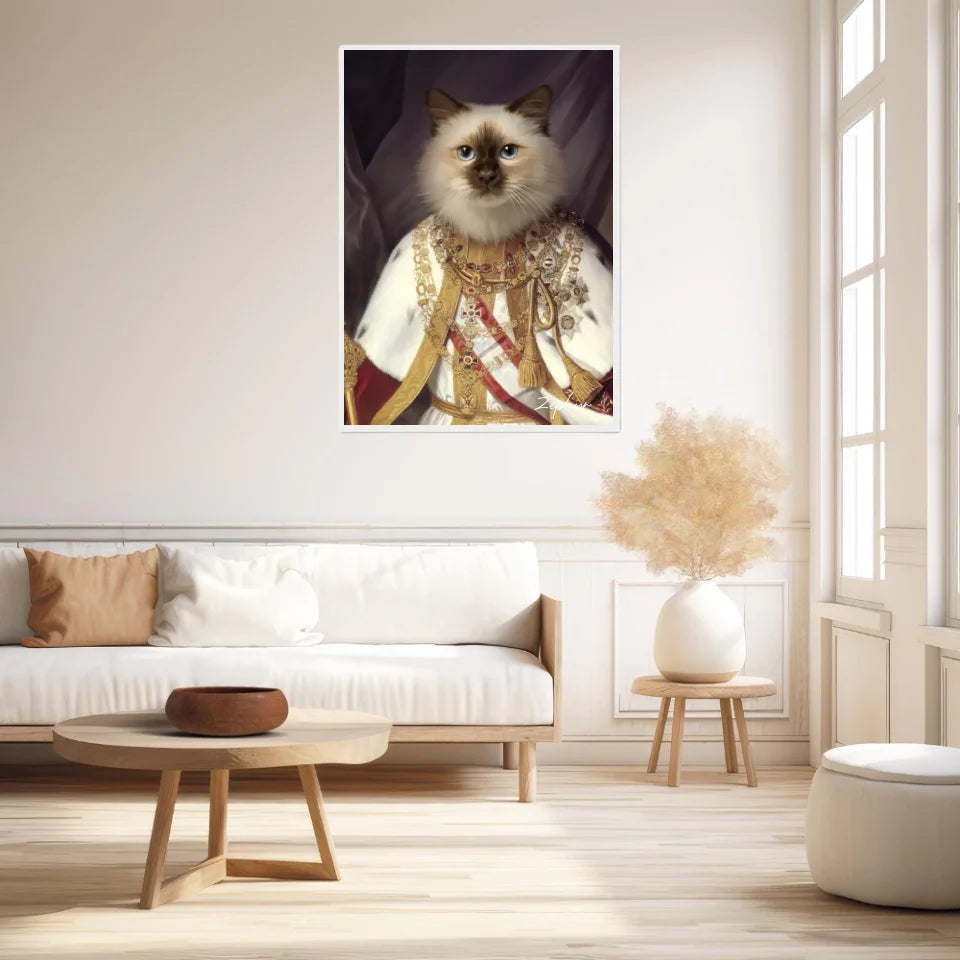 Tableau Animaux Portrait Personnalisé Renaissance François-Joseph Ier d'Autriche