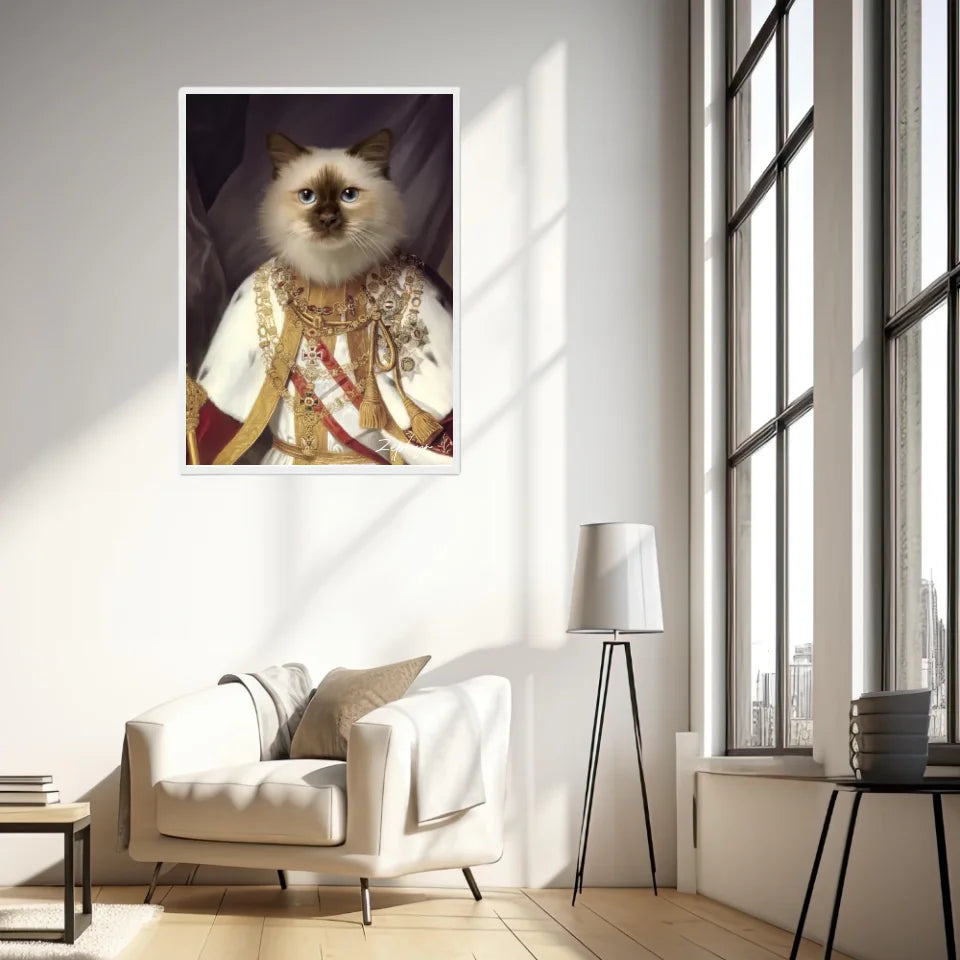 Tableau Animaux Portrait Personnalisé Renaissance François-Joseph Ier d'Autriche